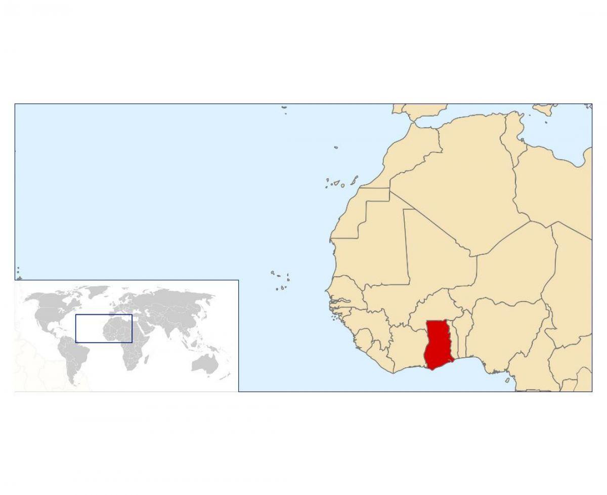 ghana lokasyon sa mapa ng mundo
